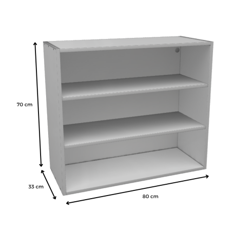 MÓDULO ALTO (BLANCO): 80x70x33cm