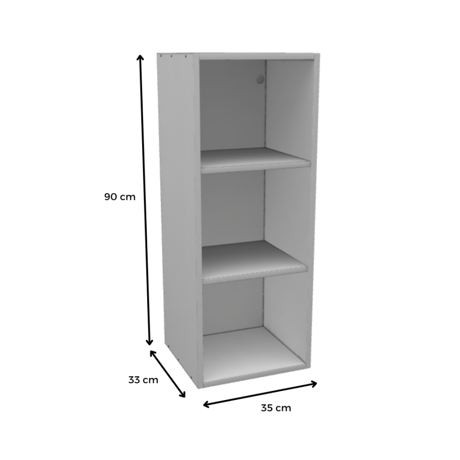 MÓDULO ALTO (BLANCO): 35x90x33cm