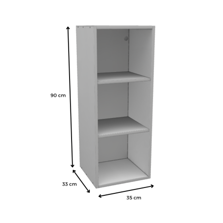 MÓDULO ALTO (BLANCO): 35x90x33cm
