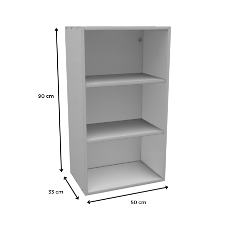 MÓDULO ALTO (BLANCO): 50x90x33cm