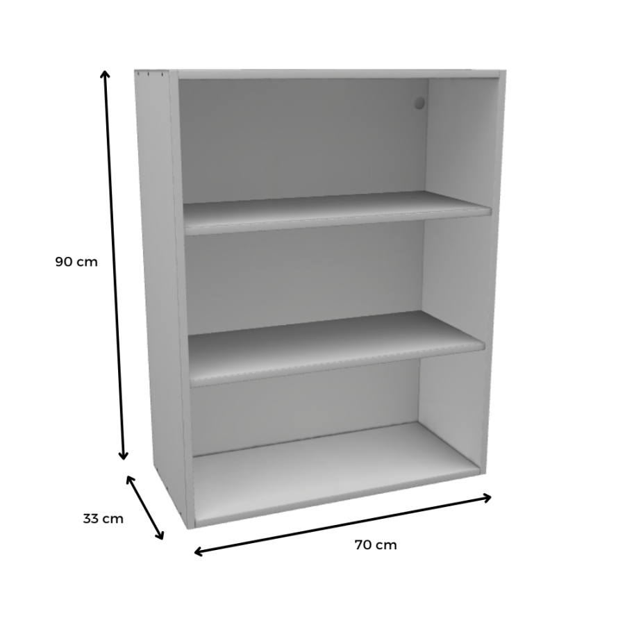 MÓDULO ALTO (BLANCO): 70x90x33cm