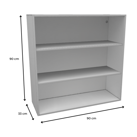 MÓDULO ALTO (BLANCO): 90x90x33cm