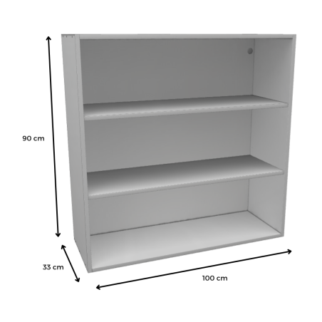 MÓDULO ALTO (BLANCO): 100x90x33cm