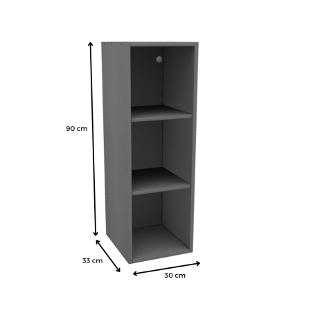 MÓDULO ALTO (ALUMINIO): 30x90x33cm