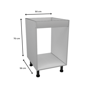 MÓDULO FREGADERO (BLANCO): 100x70x58cm