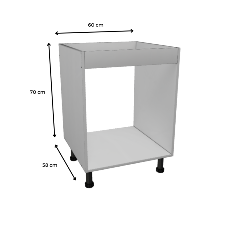 MÓDULO FREGADERO (BLANCO): 60x70x58cm