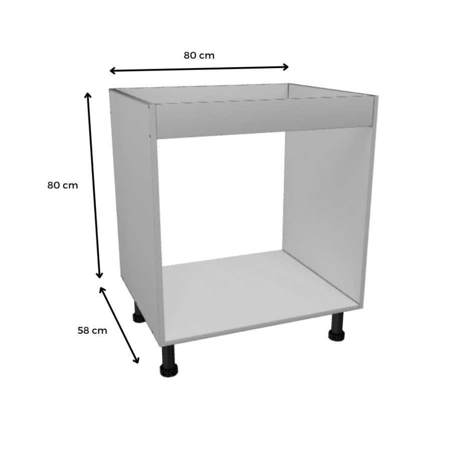 MÓDULO FREGADERO (BLANCO): 80x80x58cm