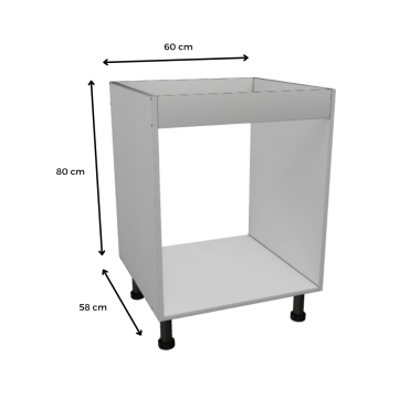 MÓDULO FREGADERO (BLANCO): 60x80x58cm