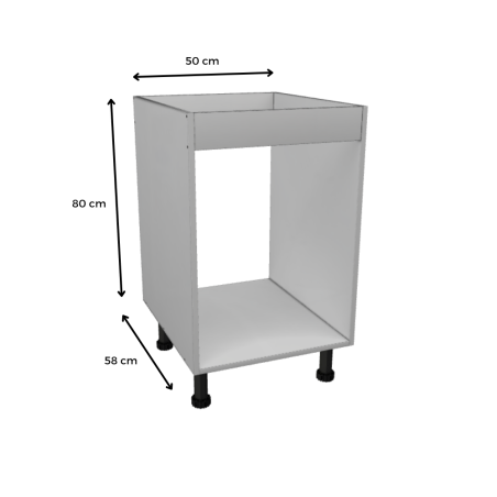 MÓDULO FREGADERO (BLANCO): 50x80x58cm