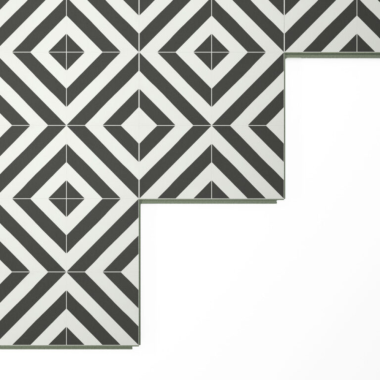 BLACK & WHITE PATTERN TILE
